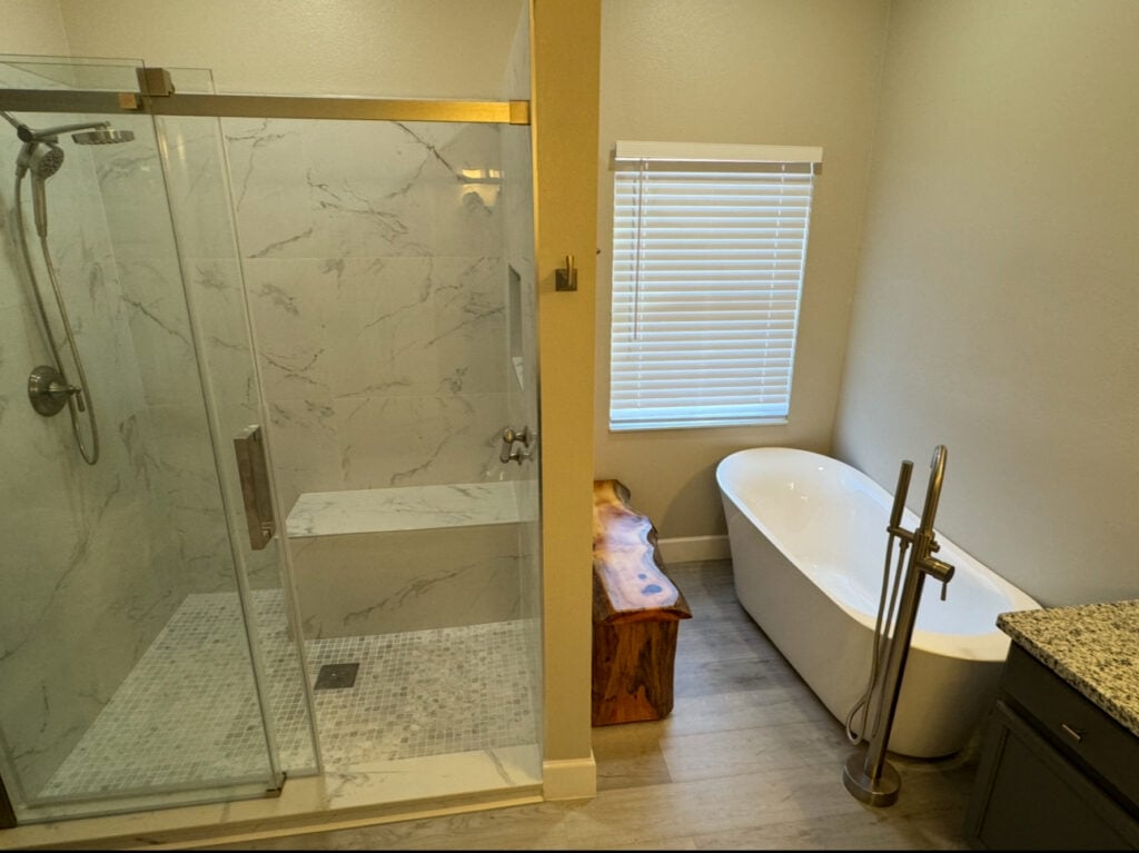 Bathroom Remodel and Vinyl Plank Flooring Installation in Kissimmee — Bellalgo Community