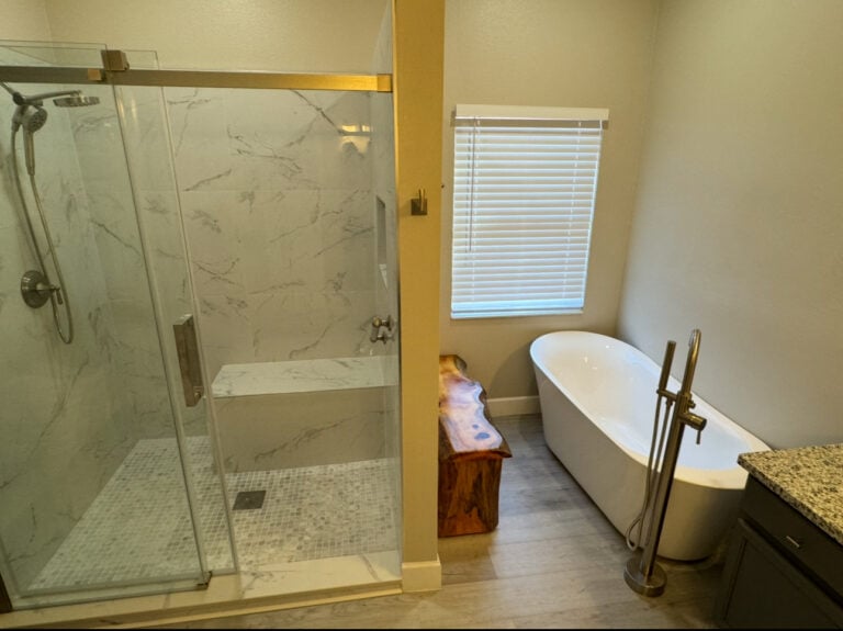 Bathroom Remodel and Vinyl Plank Flooring Installation in Kissimmee — Bellalgo Community